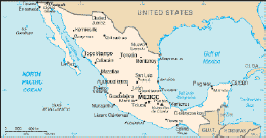 Map of Mexico